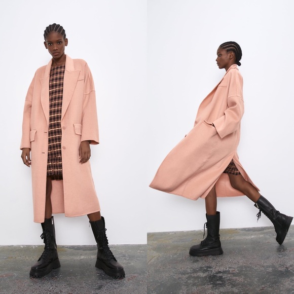 Zara oversized wool blend coat - Picture 4 of 5